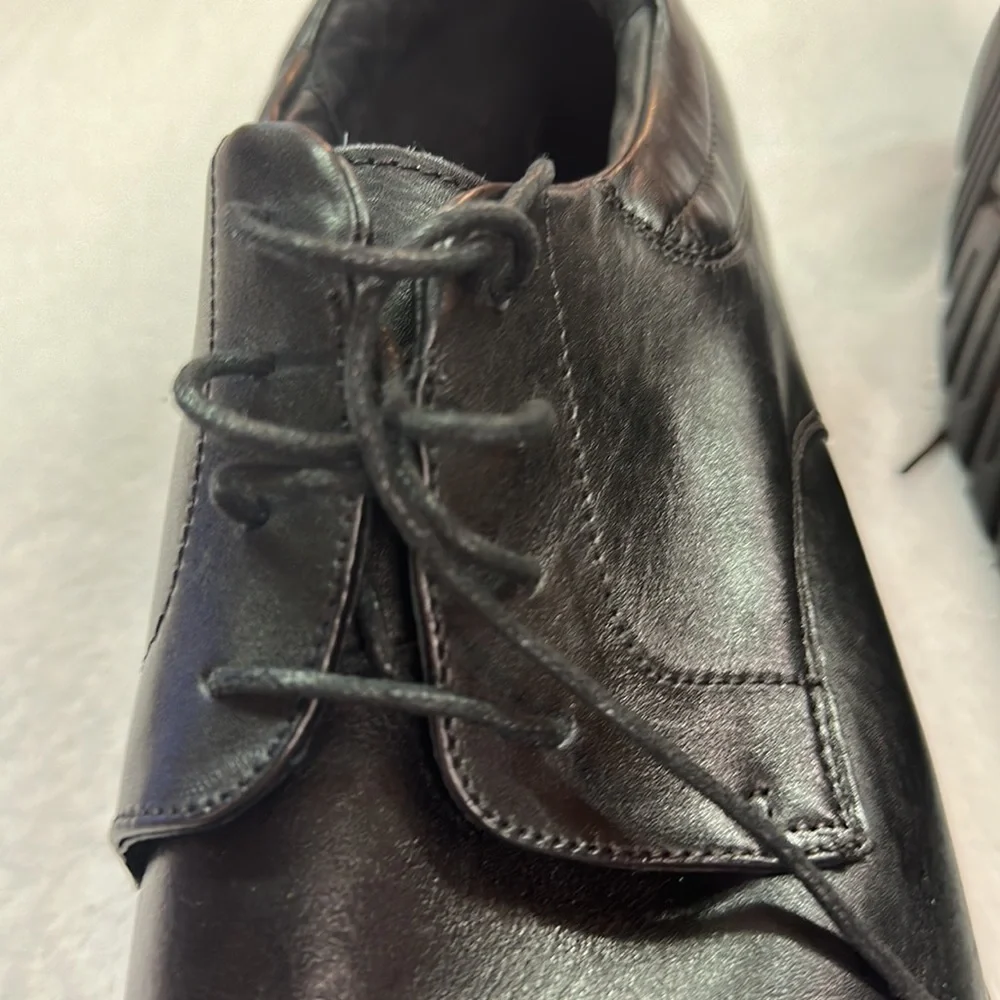 Propet Ortholite Black Oxford Leather Shoe 15XX NWOT